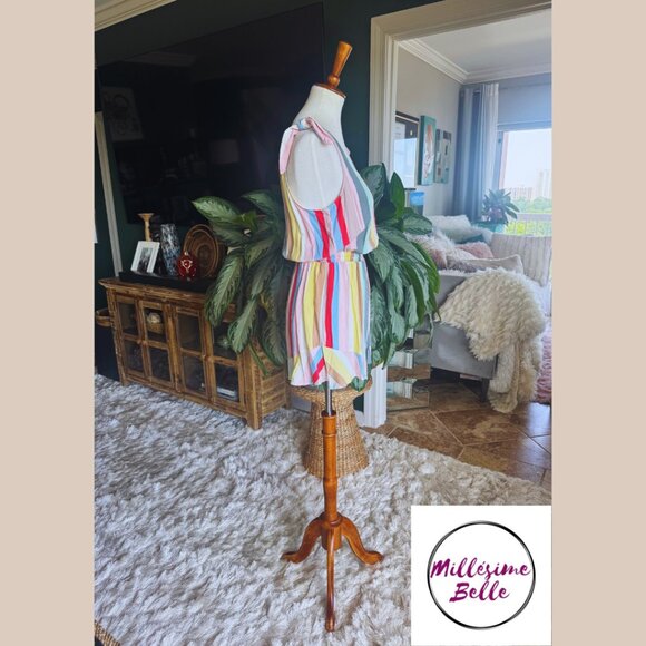 Kingston Grey Colorful Shorts Romper - Picture 7 of 8